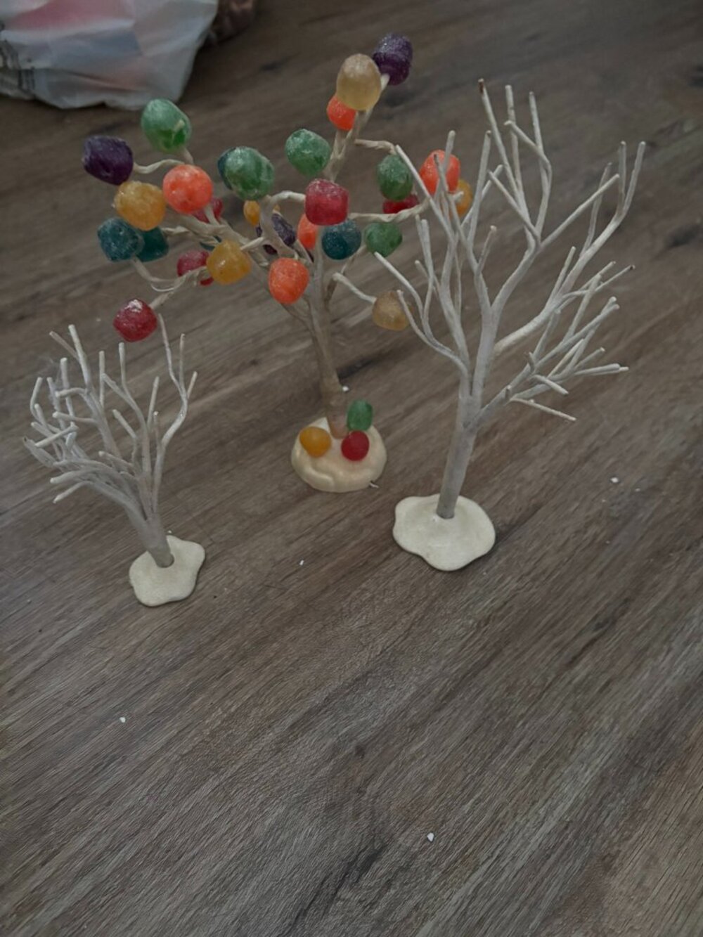 Lot 3 Lemax Sugar N Spice Trees Gumdrop Christmas light up village accessories